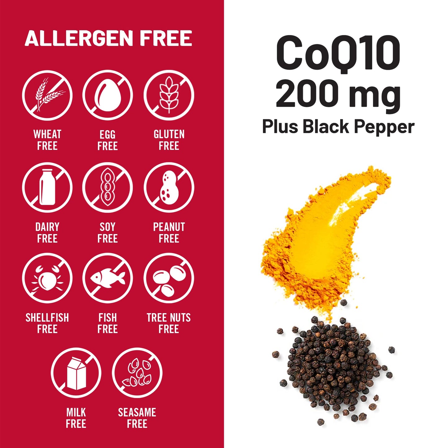 NatureWise CoQ10 200mg + Black Pepper Softgels - High Absorption Coenzyme Q10 + Black Pepper - Antioxidant for Heart Health + Cellular Energy - Vegan, Non-GMO, Gluten-Free - 30 Count[30-Day Supply]