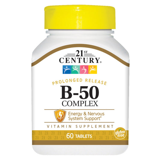 21st Century B-50 Complex Prolonged Release Tablets, 60-Count (Pack of 2)