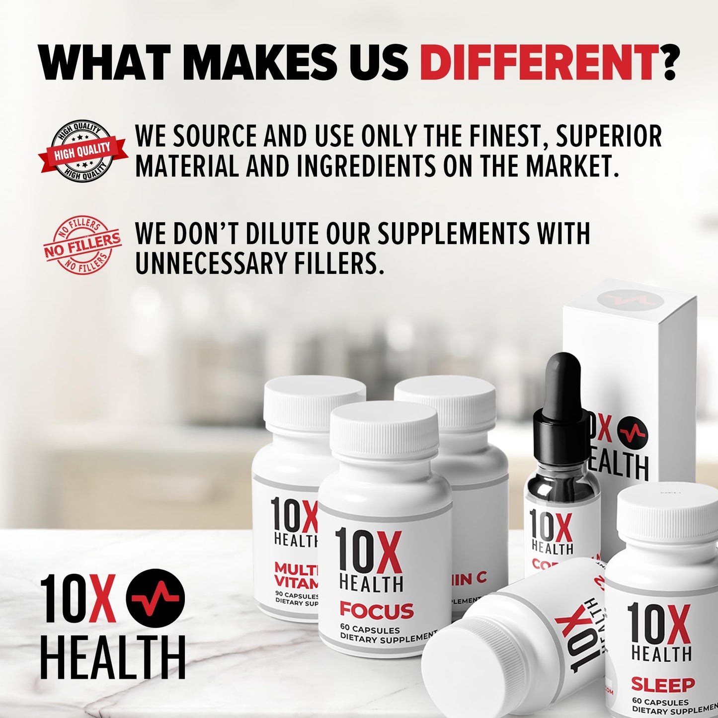 10X Health TMG Supplements - Trimethylglycine Supplement for Liver Support, Heart Wellness, Energy, Homocysteine Levels - TMG Capsules with Betaine Anhydrous - Non-GMO & Gluten-Free - 60 Capsules