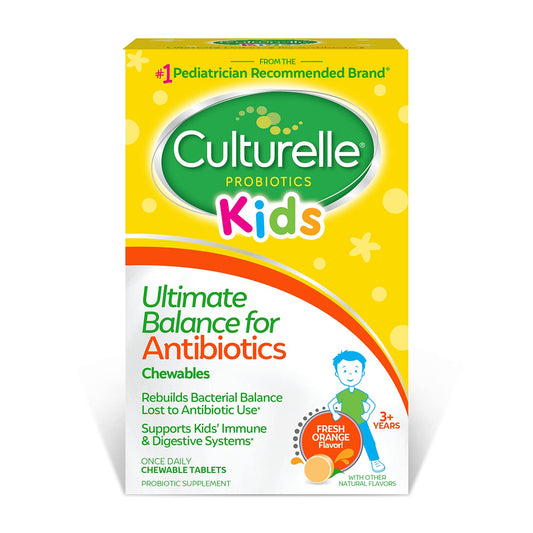 Pre-Order | Arrives in 5–10 Days – Culturelle Probiotics Ultimate Balance Probiotic for Antibiotics Ages 3+,20 Count,Orange,Probiotic for Kids Helps Restore Good Bacteria Lost During Antibiotic Use & Supports A Healthy Immune System