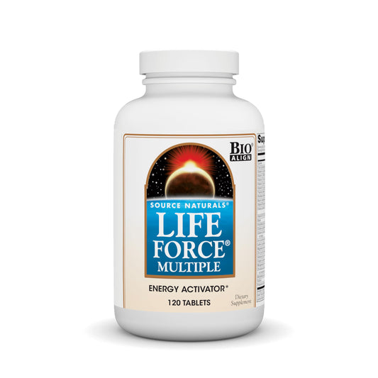 Pre-Order | Arrives in 5–10 Days – Source Naturals Life Force Multiple Daily Multivitamin High Potency Essential Vitamins, Minerals, Antioxidants & Nutrients - Energy & Immune Boost - 120 Tablets