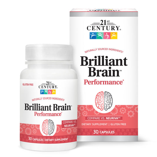 Pre-Order | Arrives in 5–10 Days – 21st Century Brilliant Brain Performance, 30 Count