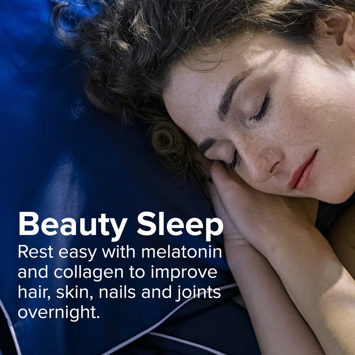 Sanar Naturals Collagen Pills Beauty Sleep with Melatonin 6 mg - Boost Hair Skin Nails Joints - Hydrolyzed Collagen for Women and Men, Collagen Peptides Supplement, 150 Capsules