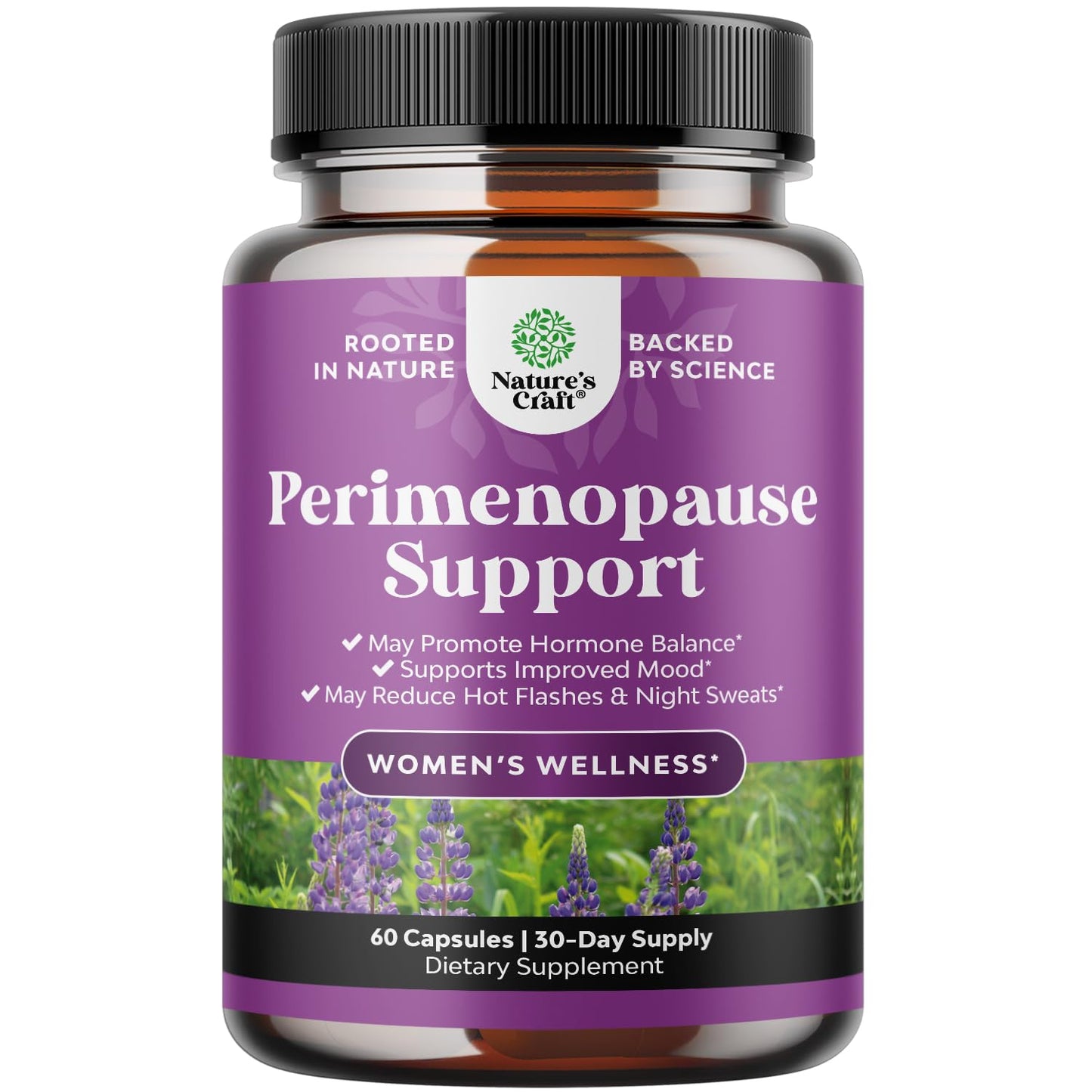 Pre-Order | Arrives in 5–10 Days – Complete Perimenopause Supplement for Women - Multibenefit Menopause Ease for Women with Maca Root Vitex Berry & Black Cohosh for Hot Flashes Night Sweats Hormone Balance and Mood Support (1 Month)