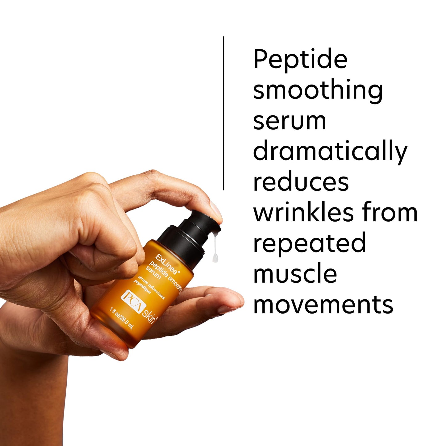 PCA SKIN Hyaluronic Acid Serum for Face - ExLinea Peptide Smoothing Serum, Facial Care Products, Firms Aging Skin, 1.0 fl oz Pump
