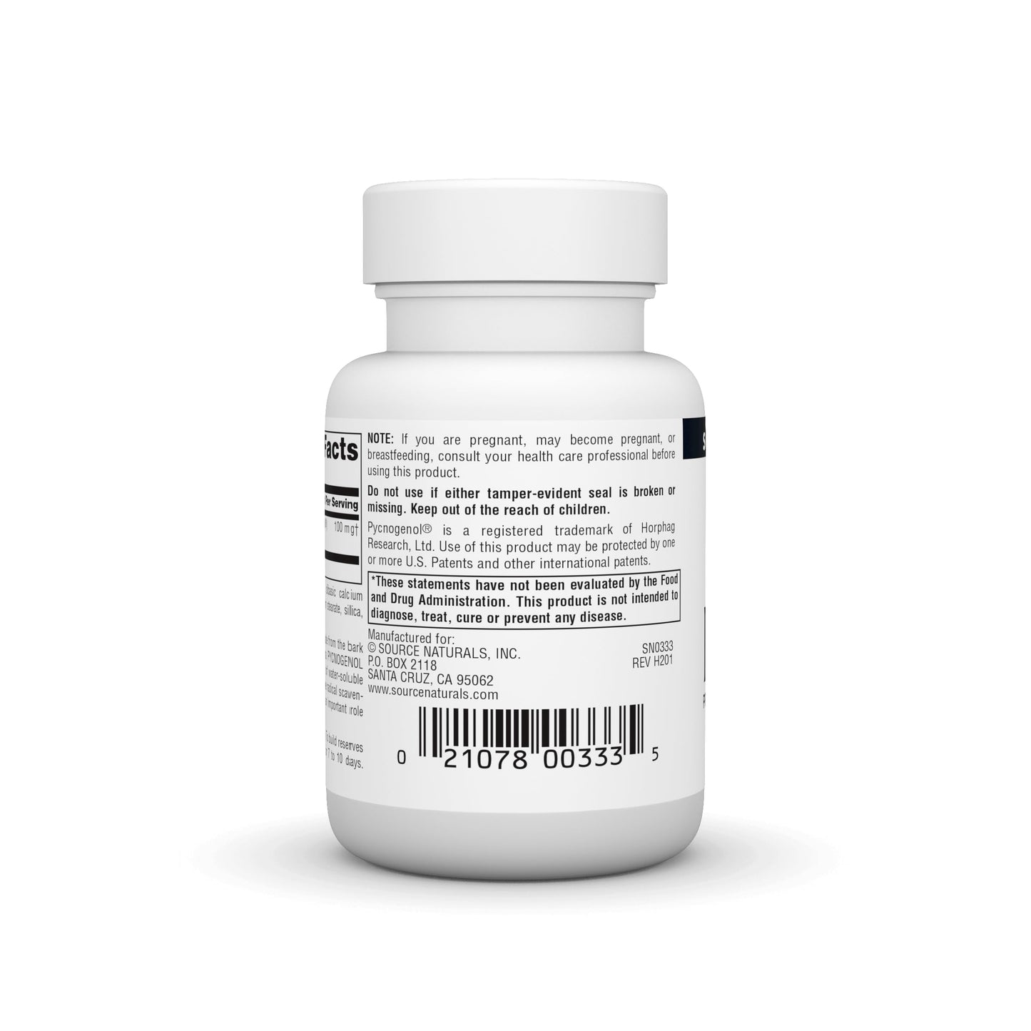 Pre-Order | Arrives in 5–10 Days – Source Naturals Pycnogenol 100 mg Proanthocyanidin Complex - 60 Tablets