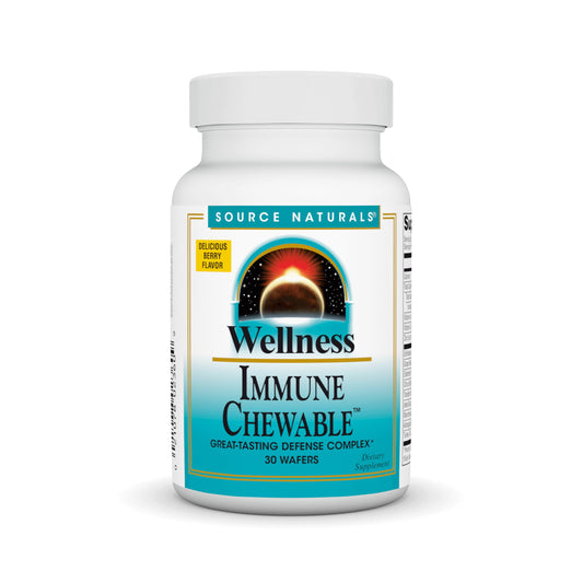 Pre-Order | Arrives in 5–10 Days – Source Naturals Wellness Immune Chewable Defense Complex* - 30 Chewables Wafers