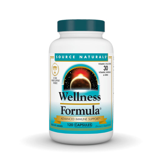 Pre-Order | Arrives in 5–10 Days – Source Naturals Wellness Formula, Advanced Immune Support*, Bio-Aligned Vitamins & Herbal Defense - Immune System Support Supplement & Immunity Booster - 120 Capsules