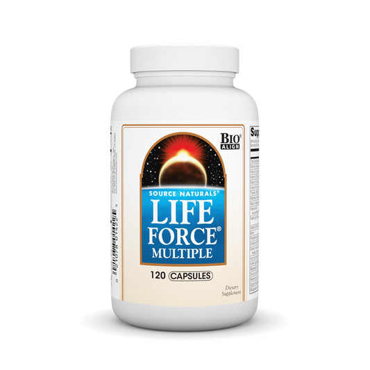 Pre-Order | Arrives in 5–10 Days – Source Naturals Life Force Multiple Daily Multivitamin High Potency Essential Vitamins, Minerals, Antioxidants & Nutrients - Energy & Immune Boost - 120 Capsules