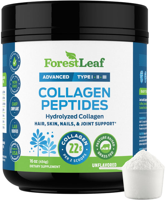 Pre-Order | Arrives in 5–10 Days – Collagen Peptides Powder Unflavored - Hydrolyzed Collagen Protein Powder Type 1, 2 & 3 - Grass Fed Keto Collagen Powder for Women & Men - Vital Hair, Skin, Nails, Joints, Recovery, 11g Per Serving
