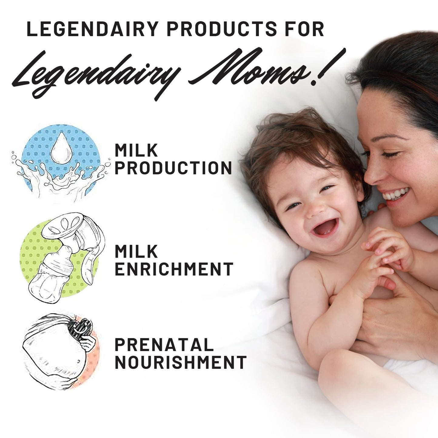 Legendairy Milk Cash Cow + Pumping Spray - Lactation Support & Natural Comfort for Nursing Moms - Breastfeeding Supplement That Helps with Sore Nipples & Clogged Ducts