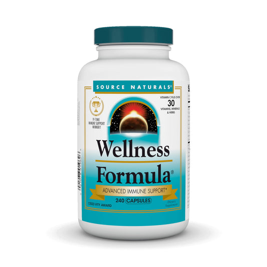 Pre-Order | Arrives in 5–10 Days – Source Naturals Wellness Formula, Herbal Defense Complex* - 240 Capsules