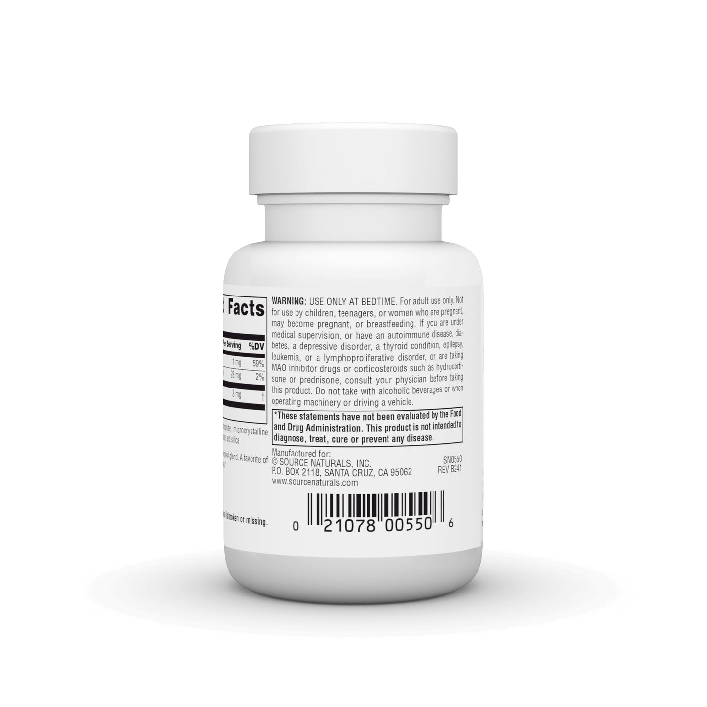 Pre-Order | Arrives in 5–10 Days – Source Naturals Sleep Science Melatonin* 3 mg - 60 Tablets
