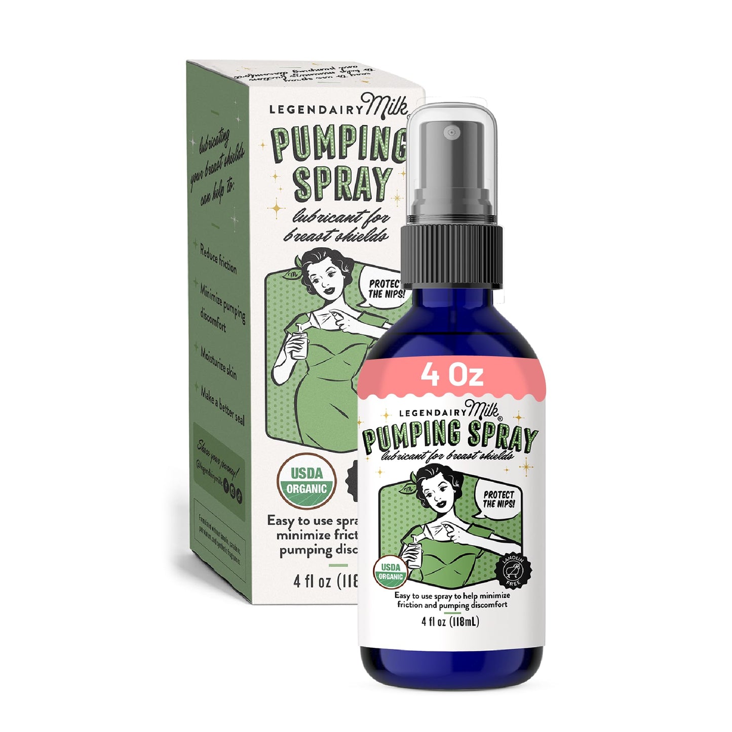 Legendairy Milk Cash Cow + Pumping Spray - Lactation Support & Natural Comfort for Nursing Moms - Breastfeeding Supplement That Helps with Sore Nipples & Clogged Ducts
