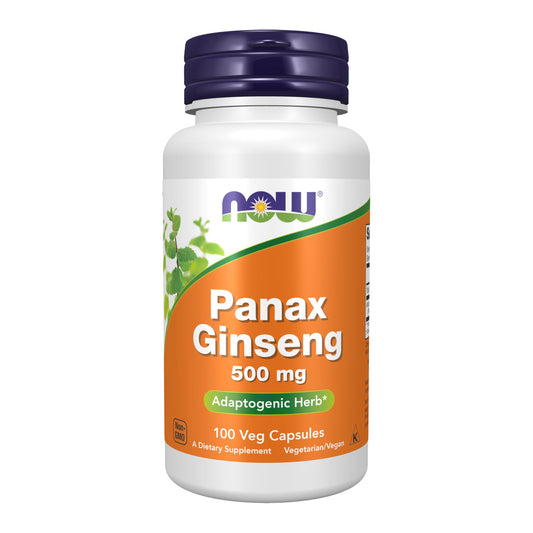 NOW Foods Supplements, Panax Ginseng (Root) 500 mg, Adaptogenic Herb*, 100 Veg Capsules