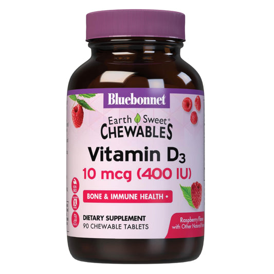 Pre-Order | Arrives in 5–10 Days – BLUEBONNET NUTRITION Earthsweet Chew VIT D3 400 IU, 90 CT