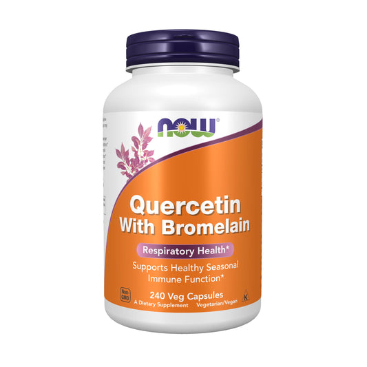 NOW Foods Supplements, Quercetin with Bromelain, Balanced Immune System*, 240 Veg Capsules