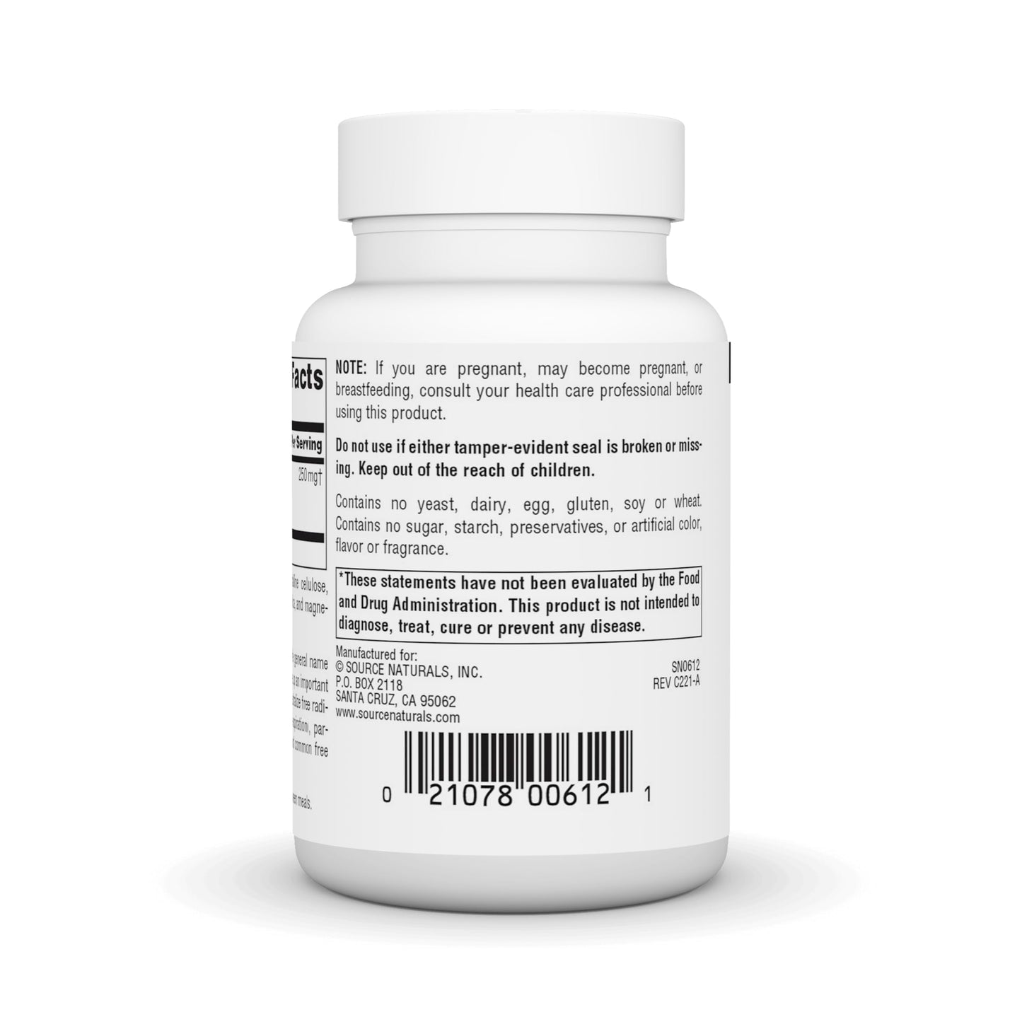 Source Naturals S-O-D, Superoxide Dismutase - Dietary Supplement - 90 Tablets