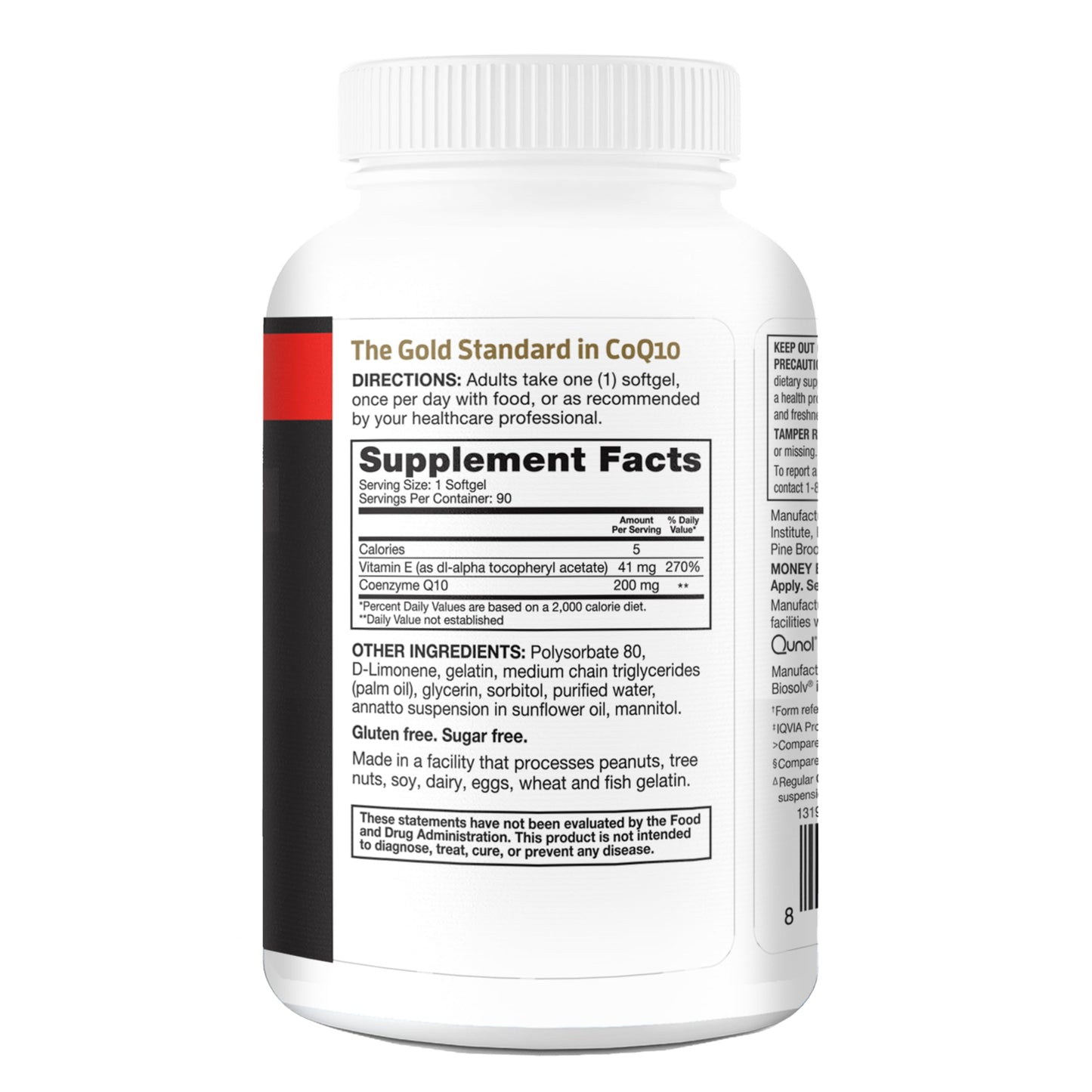Qunol CoQ10 200mg Softgels, Ultra CoQ10 - Ultra High Absorption Coenzyme Q10 Supplements - Antioxidant Supplement for Vascular and Heart Health & Energy Production, 90 Count