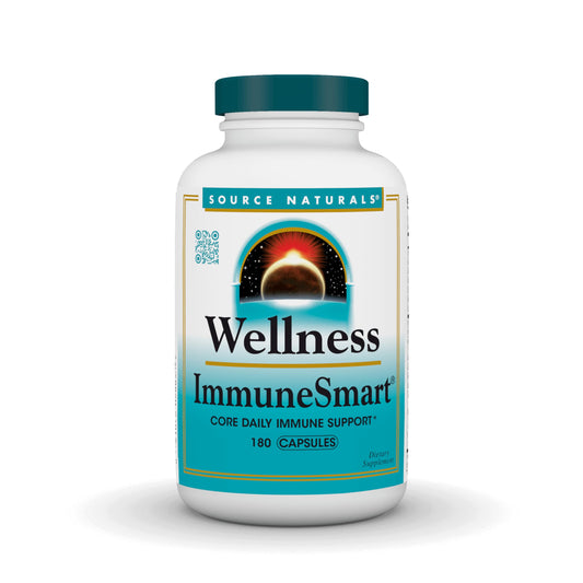 Pre-Order | Arrives in 5–10 Days – Source Naturals Wellness ImmuneSmart - Core Daily Immune Support* - 180 Capsules