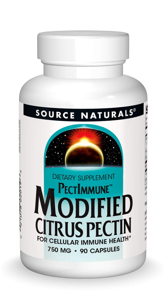 Pre-Order | Arrives in 5–10 Days – Source Naturals PectImmune, Modified Citrus Pectin, for Cellular Immune Health*, 750 mg - 90 Capsules