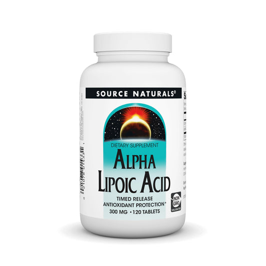 Pre-Order | Arrives in 5–10 Days – Source Naturals Alpha Lipoic Acid, Time Released Antioxidant Protection* - 120 Time Release Tablets