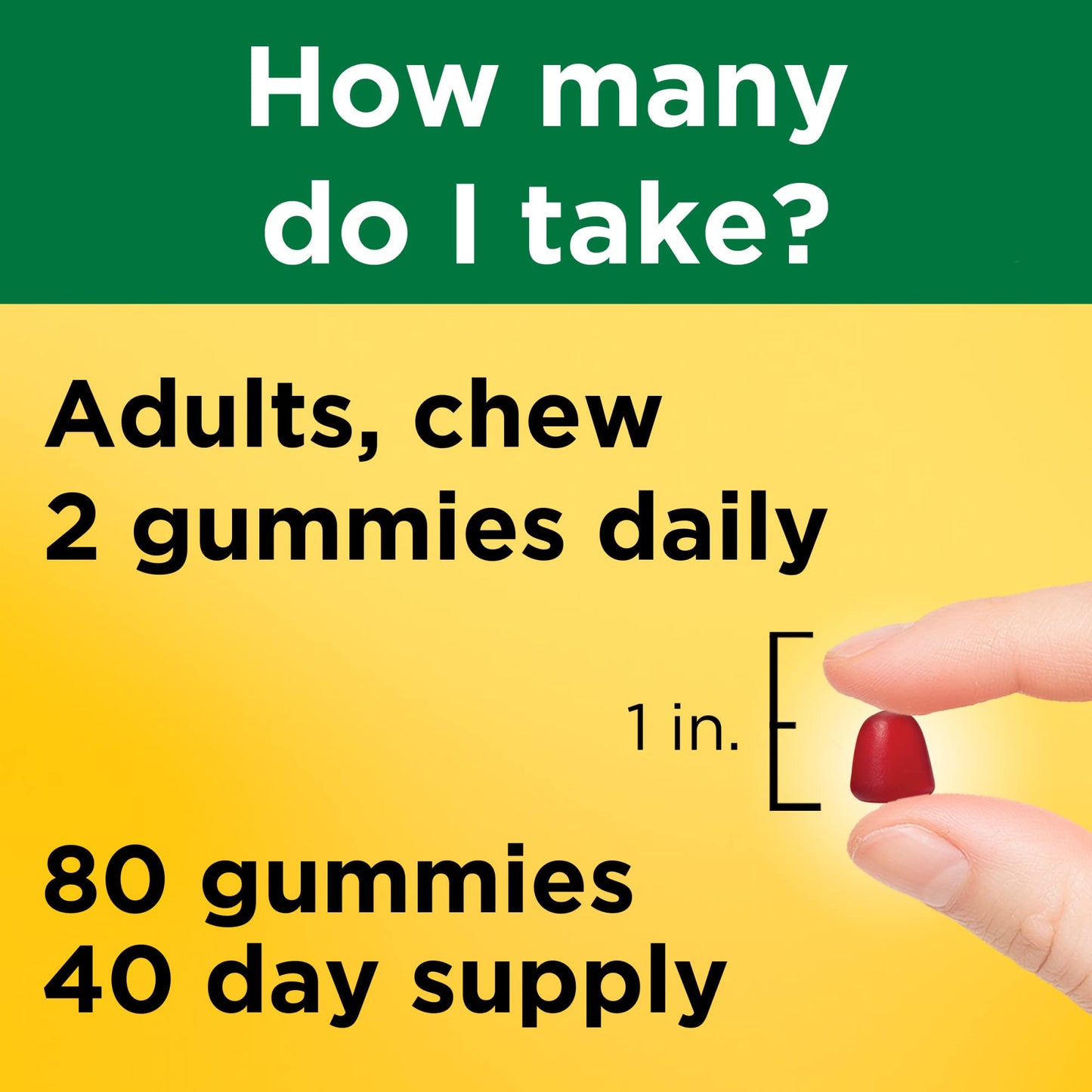 Nature Made Energy B12 1000 mcg, Dietary Supplement for Energy Metabolism Support, 80 Gummies, 40 Day Supply (Pack of 2)