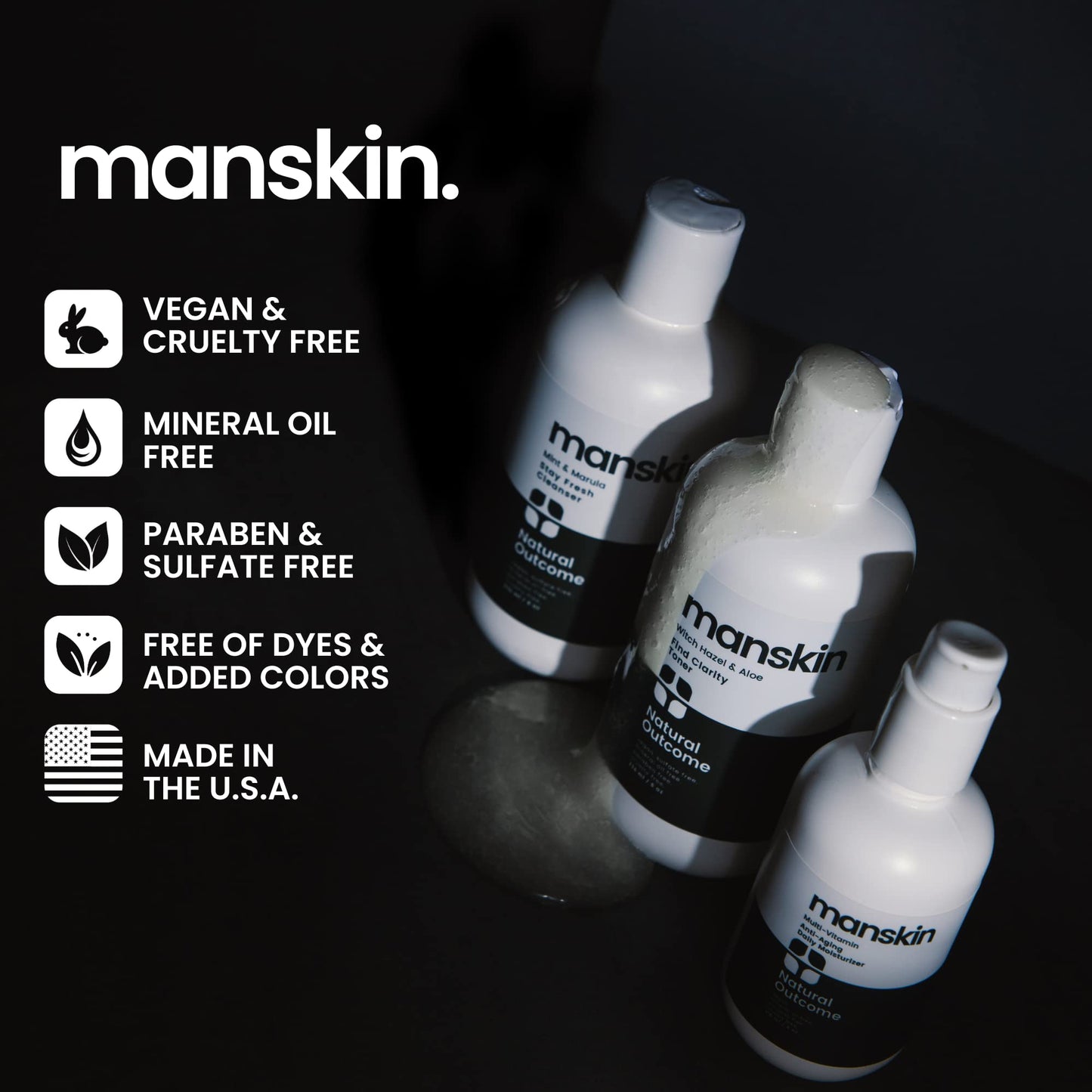 natural outcome Man Skin Eye Cream for Men - Restore & Defend Anti Aging Eye Cream with Peptides, Avocado Oil and Rice Proteins