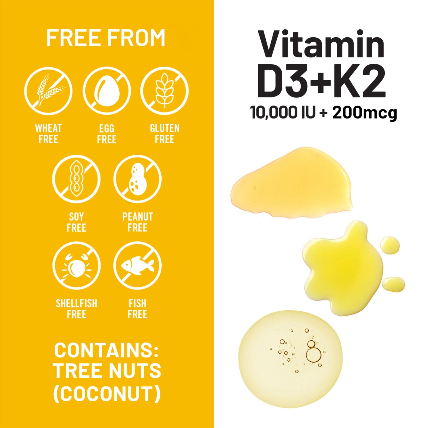 NatureWise Vegan Vitamin D3 + K2 in Organic Coconut MCT Oil - Organic D3 10000IU + Natural K2 100mcg - High Absorption Bone Support - Non-GMO - USA Manufactured - 30 Softgels[30-Day Supply]