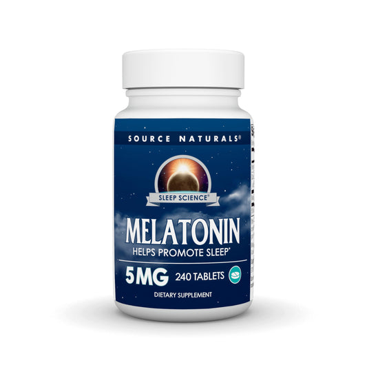 Pre-Order | Arrives in 5–10 Days – Source Naturals Melatonin 5 mg - 240 Tablets