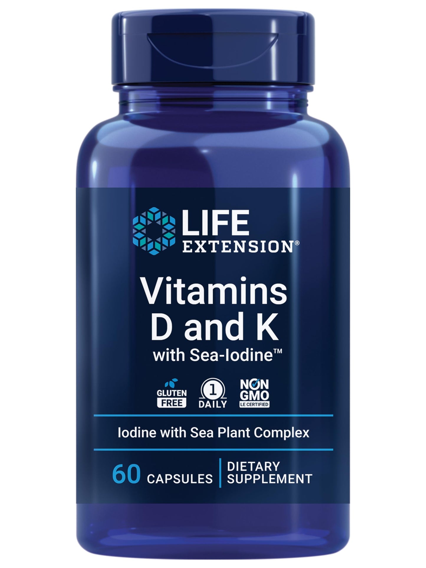 Life Extension Two-Per-Day High Potency Multi-Vitamin & Mineral Supplement - Vitamins, Minerals & Vitamins D and K with Sea-Iodine, Vitamin D3, Vitamin K1 and K2, Iodine
