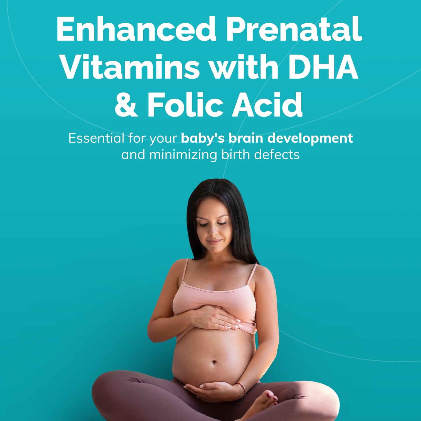 Pre-Order | Arrives in 5–10 Days – Conceive Plus Prenatal Vitamins for Women Supplement - Multivitamin With Folic Acid for Pregnancy Vegan, Choline, Iron - Pre Natal Vitamins DHA, Non GMO - Maternity Vitamin for Brain & Eye 60 Capsules