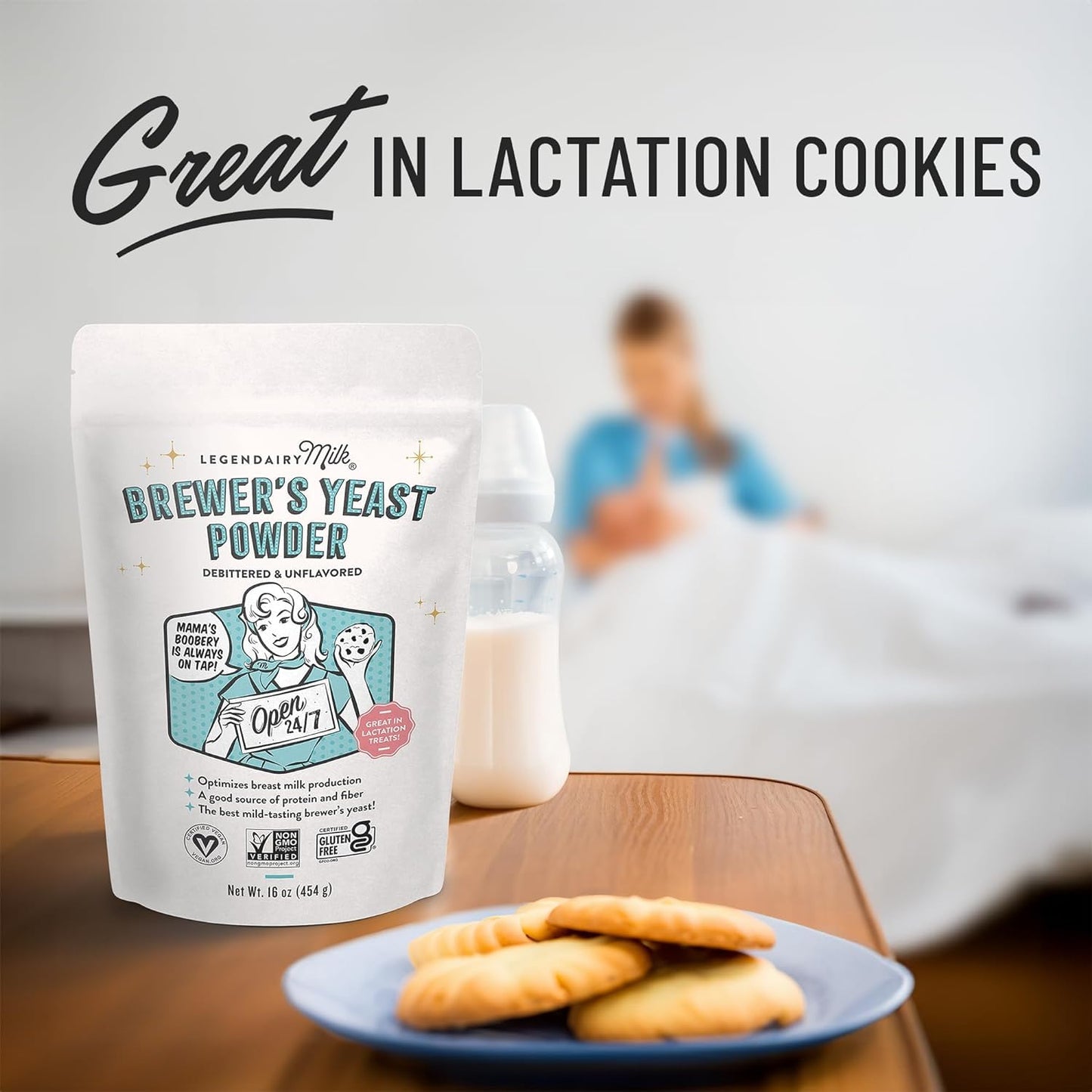 Legendairy Milk Liquid Gold + Brewer's Yeast, Breastfeeding Supplements for Milk Supply Increase - Lactation Support for Breast Milk Production - Fenugreek-Free, Non-GMO,