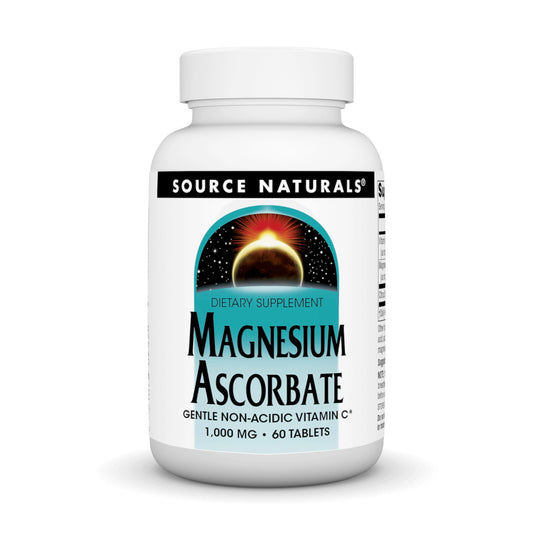 Pre-Order | Arrives in 5–10 Days – Source Naturals Magnesium Ascorbate, Non-Acidic Vitamin C* -1000 mg, 60 Tablets