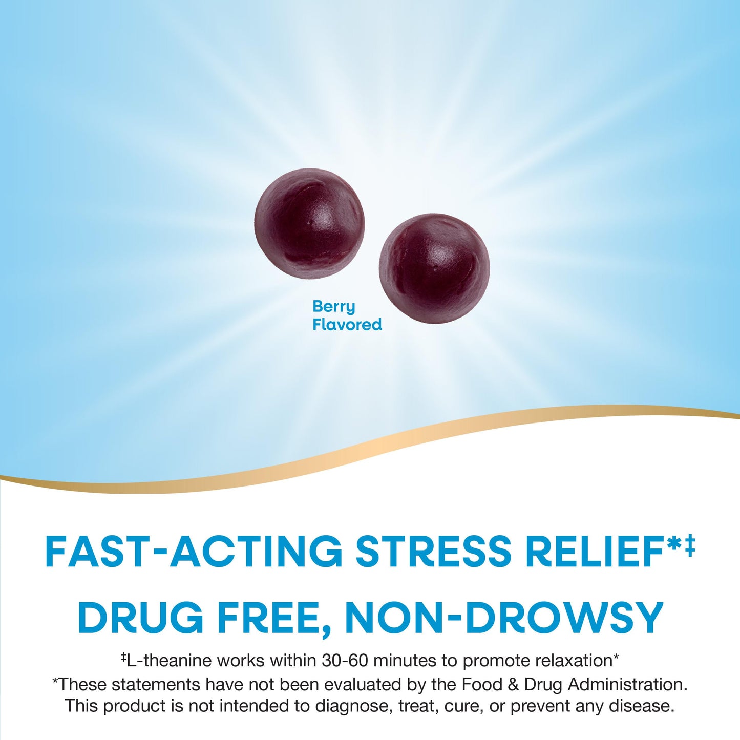 Nature's Way Quick Calm Gummies, L-Theanine for Relaxation*, Fast-Acting, Stress Relief from L-Theanine Within 30-60 minutes*, with Ashwagandha, Vegetarian, Mixed Berry Flavored,  60 Gummies