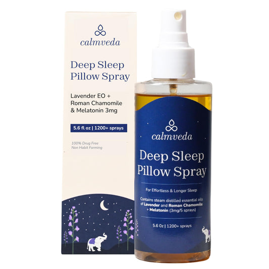 Lavender Pillow Spray for Sleeping - with 3mg Melatonin & Roman Chamomile (1200+ Sprays) | Natural & Non Habit Forming Deep Sleep Pillow Spray, Melatonin Sleep Spray for Adults
