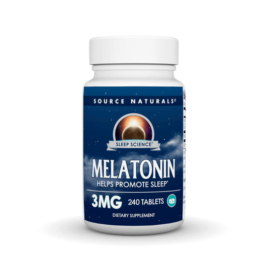 Pre-Order | Arrives in 5–10 Days – Source Naturals Melatonin 3 mg - 240 Tablets