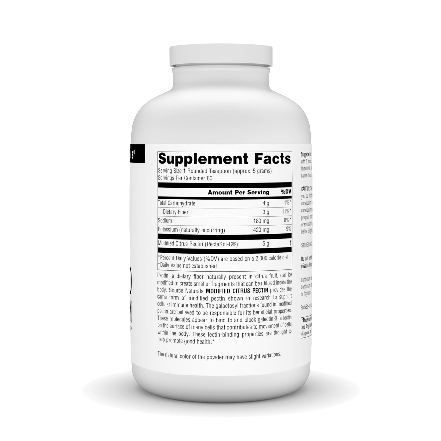 Pre-Order | Arrives in 5–10 Days – Source Naturals Modified Citrus Pectin Pectimmune 400 Gm, 0.1 Pound