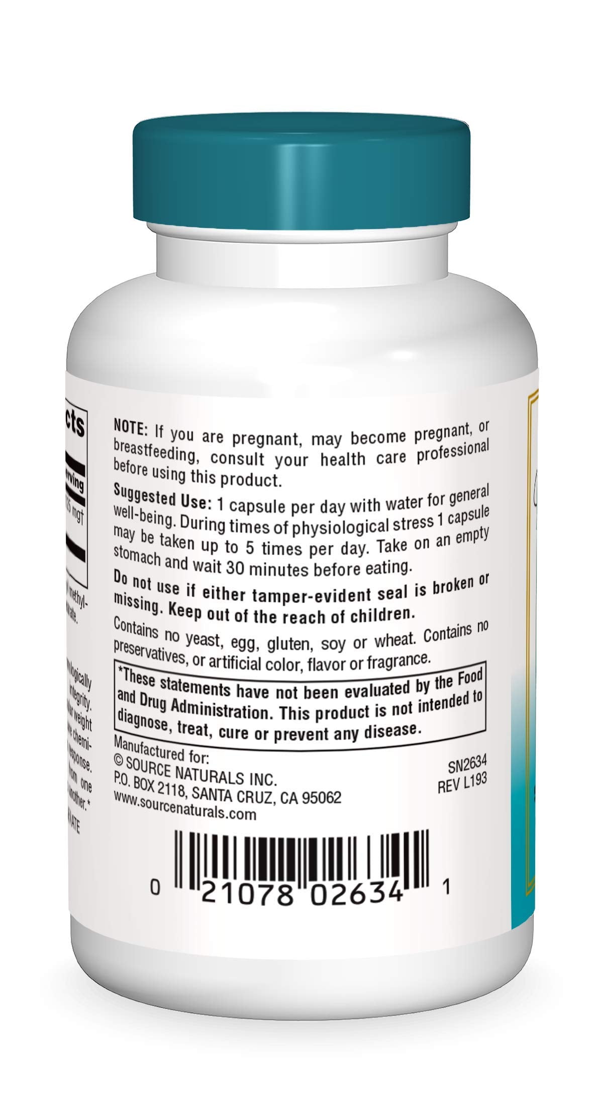 Source Naturals Wellness Transfer Factor, Supports Immune System Response* 125 mg - 30 Vegetarian Capsules