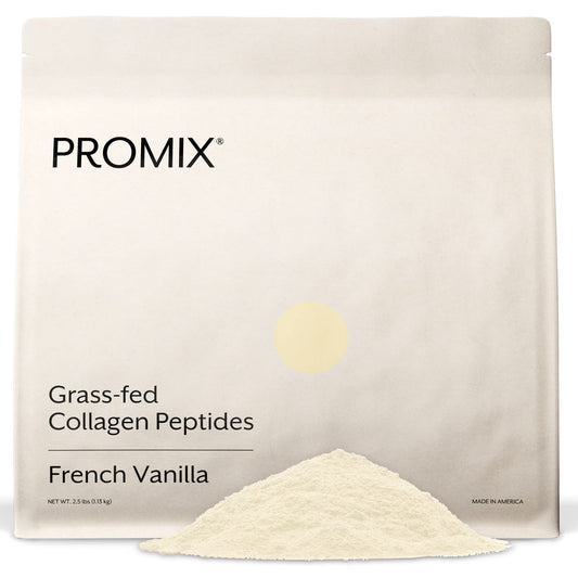 ProMix Nutrition Collagen Peptides, Vanilla - Hydrolyzed Collagen Protein Promotes Healthy Skin, Bones, Joints & Recovery Support - Add to Shakes, Smoothies, Beverages - 2.5 Pound (Pack of 1)