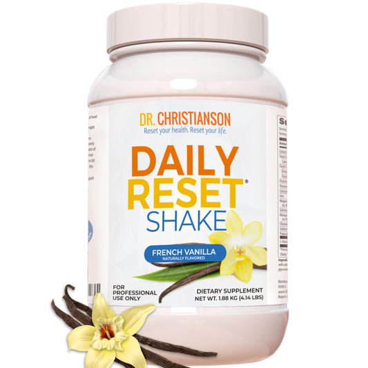 Pre-Order | Arrives in 5–10 Days – Dr. Christianson's Original Daily Reset Meal Replacement Shake, Vanilla Flavor - Doctor Formulated Natural Pea Protein & Resistant Starch Powder for Complete Nutrition - 28 Full-Size Servings