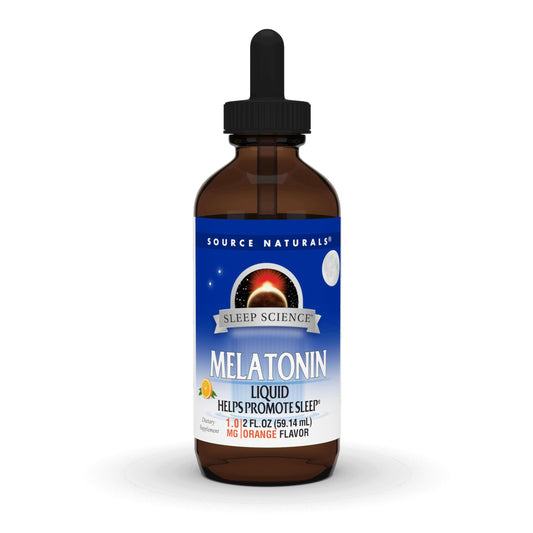 Pre-Order | Arrives in 5–10 Days – Source Naturals Melatonin* - 1 mg, 2 Fluid oz
