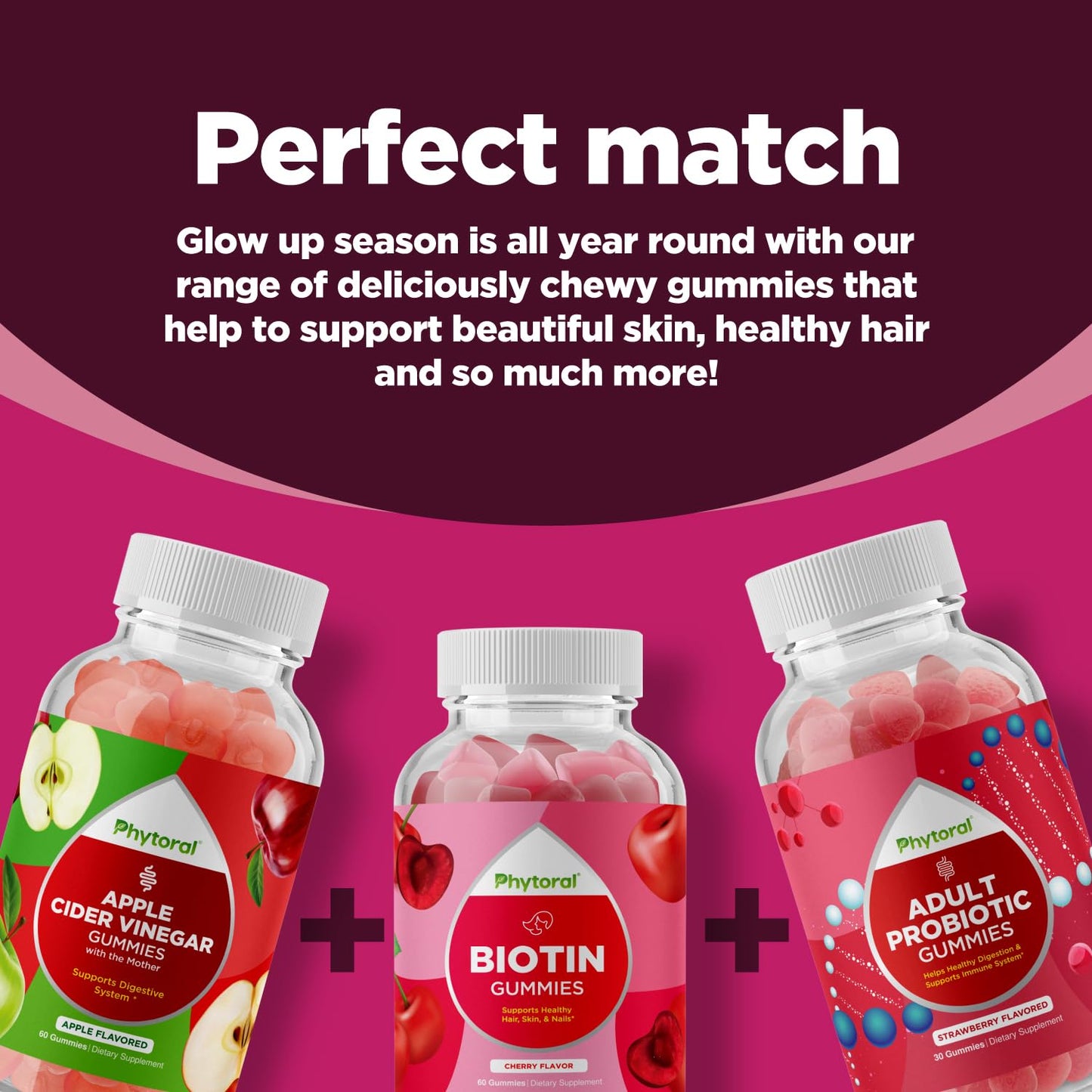 Hydrolyzed Collagen Peptides for Women with Biotin - Hair, Skin and Nails Vitamins for Elasticity, Vitality & Hydration Gummies - Naturally Sourced Biotin and Collagen for Women - 90 Count
