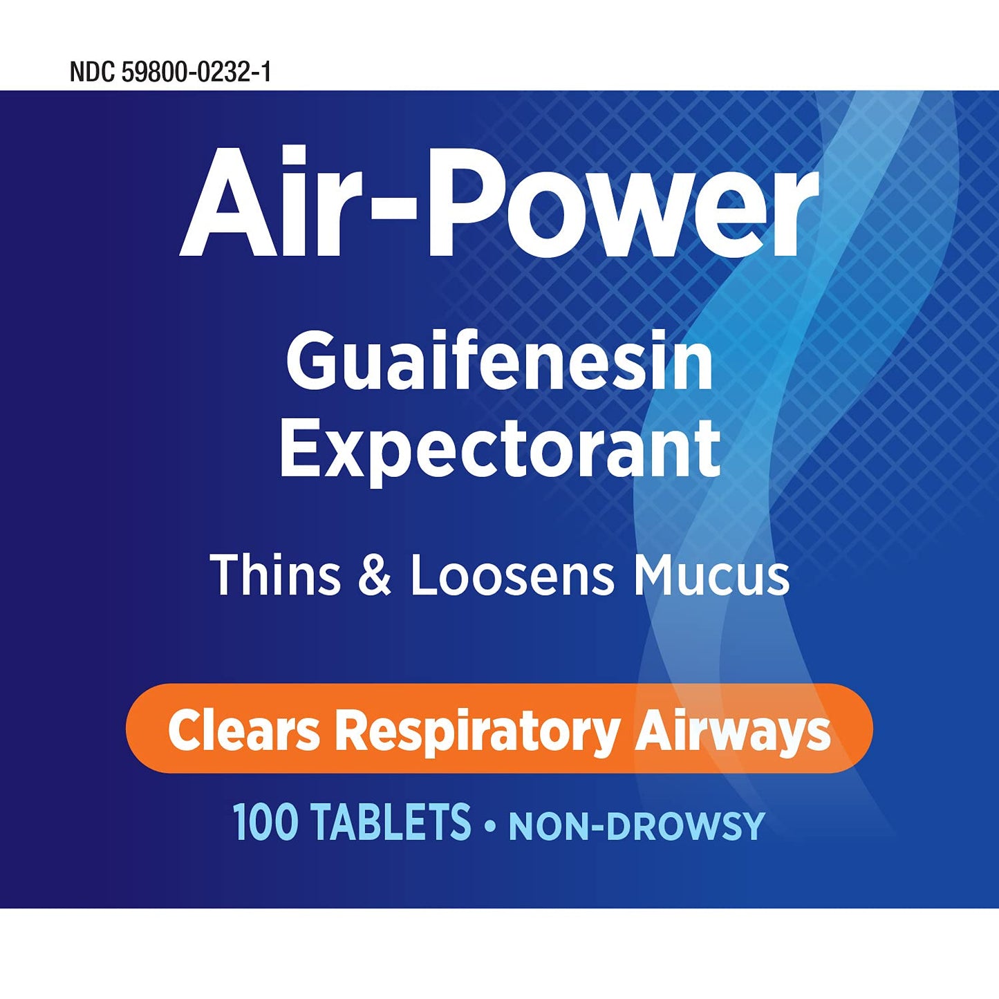 Nature’s Way Air-Power, Guaifenesin Expectorant, Clears Respiratory Airways, Thins & Loosens Mucus, Vegan, 100 Tablets (Packaging May Vary)