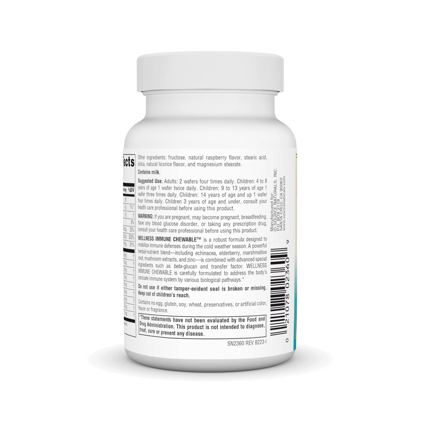 Source Naturals Wellness Immune Chewable Defense Complex* - 30 Chewables Wafers