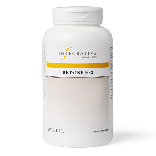 Integrative Therapeutics - Betaine HCI - Support for Healthy Stomach Acidity, Gastric Function, and Protein Digestion* - 250 Capsules