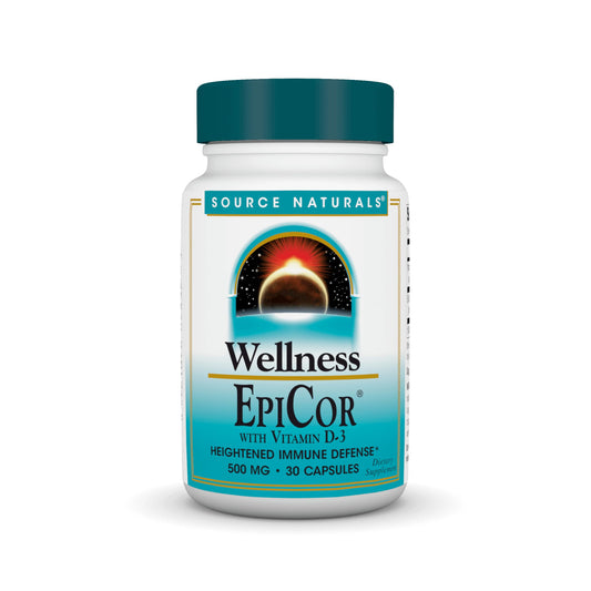 Pre-Order | Arrives in 5–10 Days – Source Naturals Wellness EpiCor with Vitamin D-3 for Heightened Immune Defense* - 30 Capsules