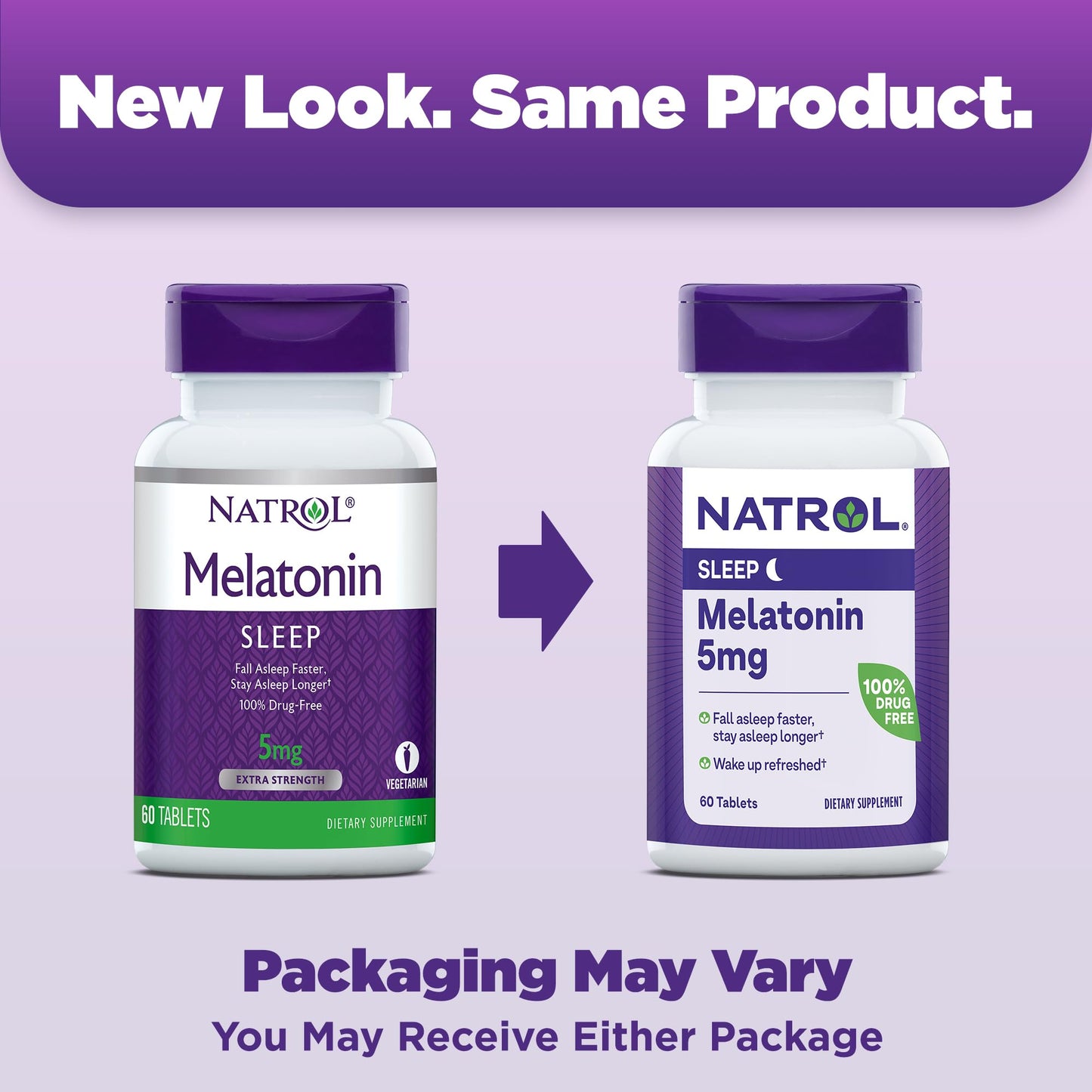 Natrol Melatonin 5 mg, Dietary Supplement for Restful Sleep, Sleep Supplements for Adults, 60 Melatonin Tablets, 60 Day Supply