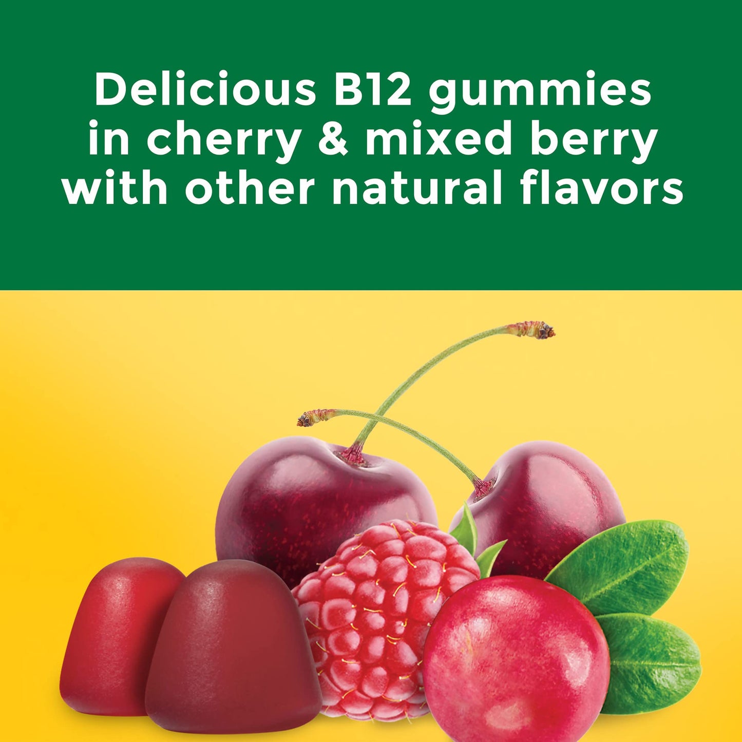 Nature Made Energy B12 1000 mcg, Dietary Supplement for Energy Metabolism Support, 80 Gummies, 40 Day Supply (Pack of 2)