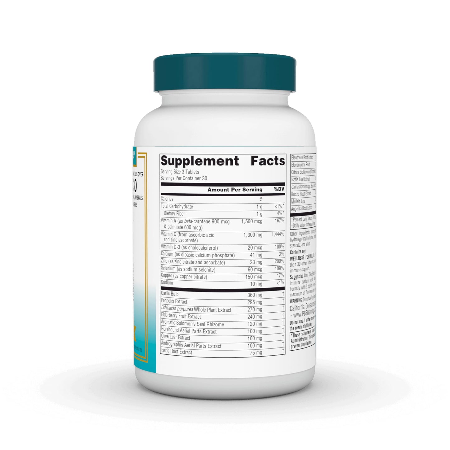 Source Naturals Wellness Formula Bio-Aligned Vitamins - Immune System Support Supplement & Immunity Booster - 90 Tablets